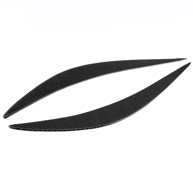 2pcs Carbon Fiber Headlight Eyelid Eyebrow Cover For Honda Accord 1998 - View #3