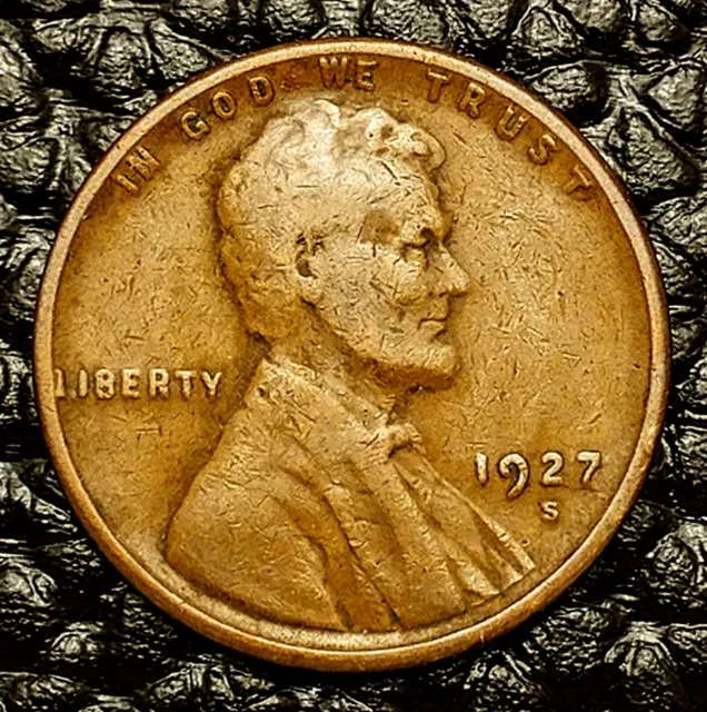 1927-S Lincoln Wheat Cent in VERY GOOD (VG) Condition ~ COMBINED SHIPPING!