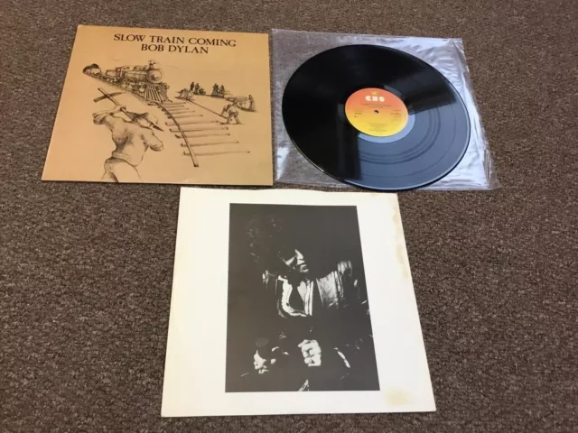 Bob Dylan-Slow Train Coming 1979 1st Press CBS LP + Inner UAK Press Ex Vinyl