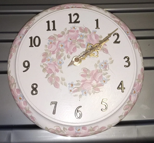 JUNGHANS CERAMIC FLORA Wall Clock Vintage 70s 60s 80.00 PicClick AU