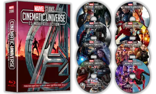 New 23 Marvel Cinematic Universe Movie Collection 8 R1 Blu-Rays