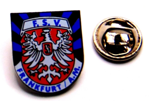 Balkenschal-Ansteckpin – Fußball-Pin In Blau-Weiß, 3 Cm Durchmesser – Mit Butterfly-Verschluss Für Schal, Jacke Oder Cap