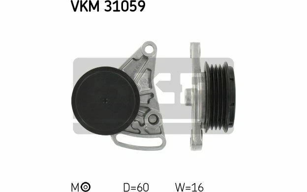 SKF Galet tendeur pour AUDI A4 VOLKSWAGEN PASSAT VKM 31059 - Mister Auto