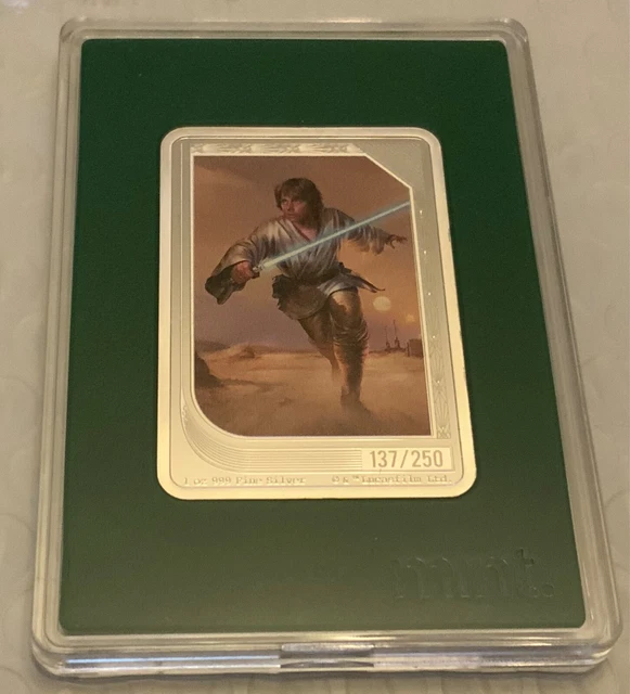 2023 Niue Star Wars Mint Trading Coin Luke Skywalker 1 oz .999 silver #137/250