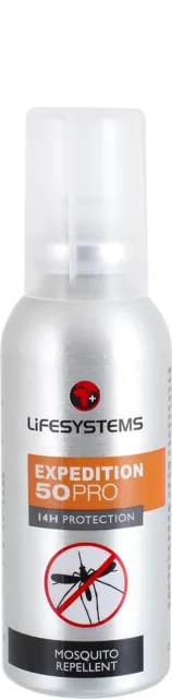 Lifesystems Expedition 50 PRO Repellent-100ml Mosquito Repellent, Silver, 100ML