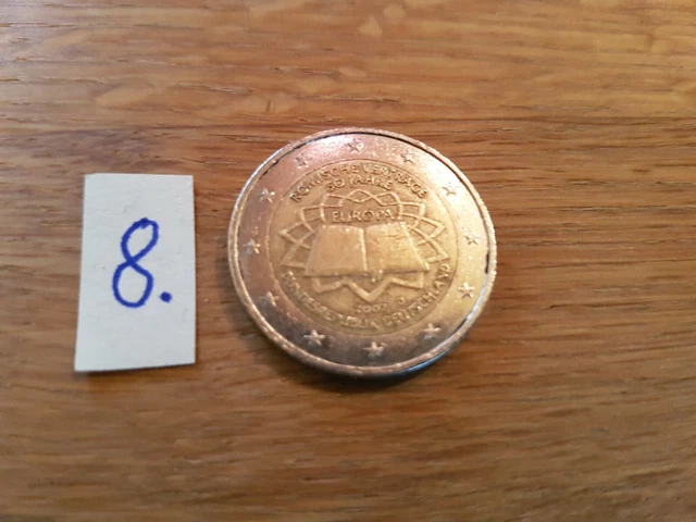 Römische Verträge 50 Jahre 2 Euro Wert 2 EURO, 2007, 50 Jahre Römische Verträge, D München Deutschland, 8,5