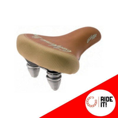 BIC SELLA Sellino BICI MONTEGRAPPA Cruiser CALIFORNIA DREAM 2 x molla CICLO Marrone 