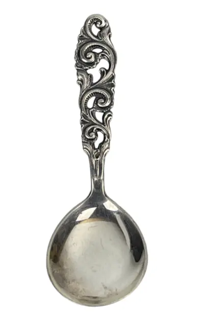 Vintage Brodrene Mylius Tele 830s sterling silver 4 inch tea caddy spoon 12.9g