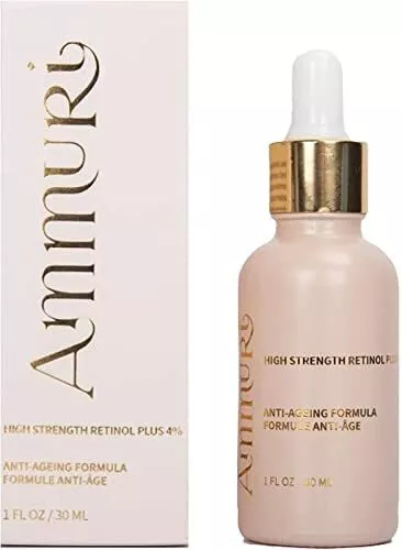 Ammuri Retinol Serum 4% Anti-Aging Faltenreduzierer Hyaluronsäure Lotion 30ml