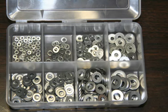 M2  Thru 8M   Flat Washer  Steel Zinc Plated Assortment