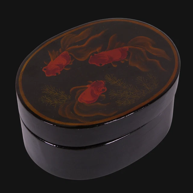 ANTIQUE JAPANESE LACQUER Box, Koi Fish, Edo/Meiji, 19thC, 4.5cm £333.12 ...