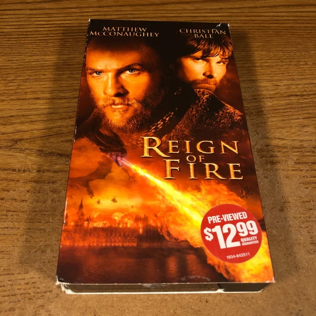 REIGN OF FIRE VHS Movie VCR Video Tape Used Christian Ball Matthew