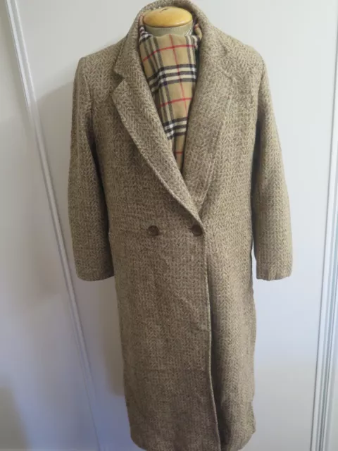 Vintage Ashley Scott Brown Wool Coat Size M UK 12 Regular Euro 40 US 8