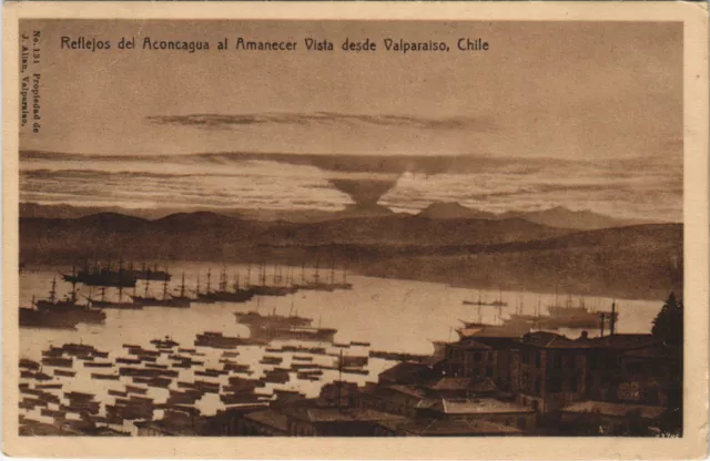 PC CHILE, VISTA DESDE VALPARAISO, Vintage Postcard (b42799)
