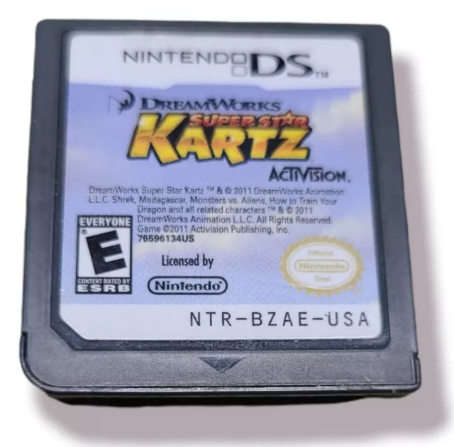 DreamWorks Super Star Kartz (Nintendo DS, 2011) CARTRIDGE ONLY