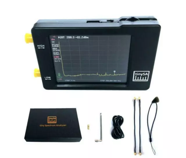 Portable TinySA Spectrum Analyzer Handheld Frequency Analyzer Signal Generator