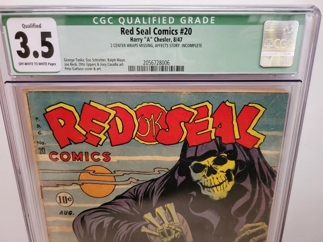 Red Seal Comics #20 (Cgc 3.5) 1947 Green Label; George Tuska Art! Golden Age 2
