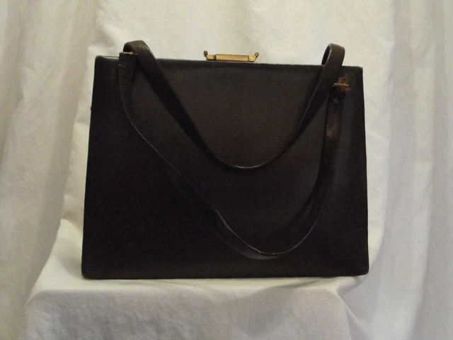 Pochette Ursula Beaugeste Paris En Cuir Daim Marron, Occasion Très Bon état