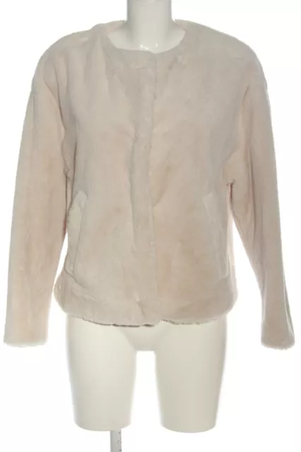 ZARA OUTERWEAR Chaqueta de piel sintética Mujeres Talla EU 38 crema look casual