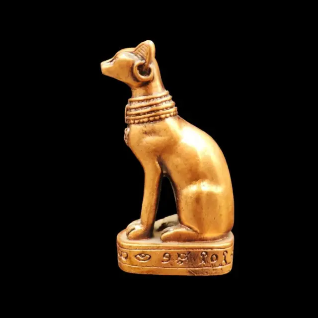 UNIQUE Handmade Copper Statue of Egyptian Ancient Mythical Goddess Cat Bastet