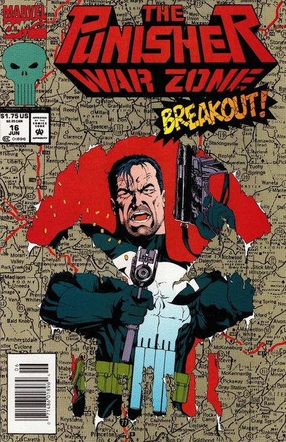 The Punisher: War Zone #16 Newsstand Cover (1992-1995) Marvel Comics