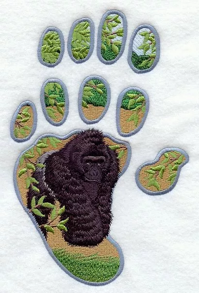 Embroidered Sweatshirt - Gorilla Track M1916