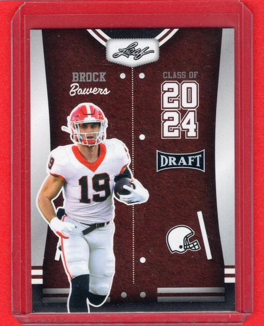 BROCK BOWERS 2023 Leaf Draft Class of 2024 76 Bulldogs EUR 1