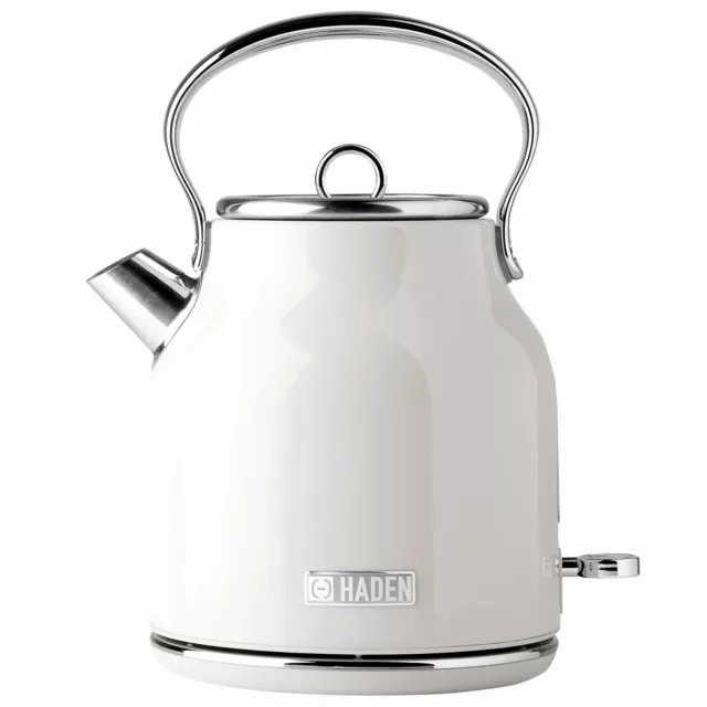 Haden Heritage 1.7 Liter Stainless Steel Retro Electric Tea Kettle (Open Box)