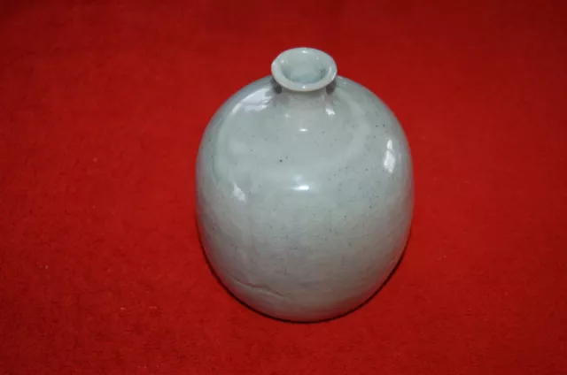 Ancien vase en grès - carafe - 14 cm - signature à identifier