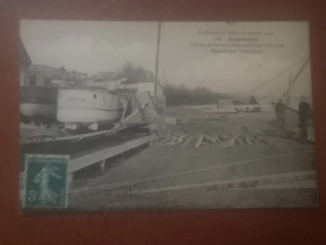 CPA - 95 - Argenteuil - L'Usine de Constructions maritimes Claparède