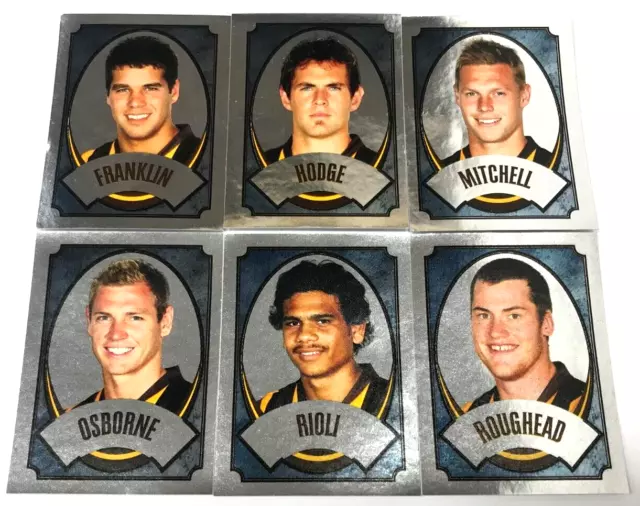 2009 Select Afl Collectable Mini Foil Stickers Team Set-Hawthorn (6)