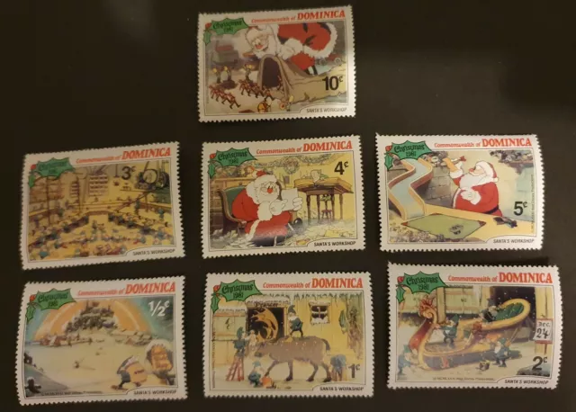 Dominica Christmas Disney 1981 7 x MNH SG 754-760