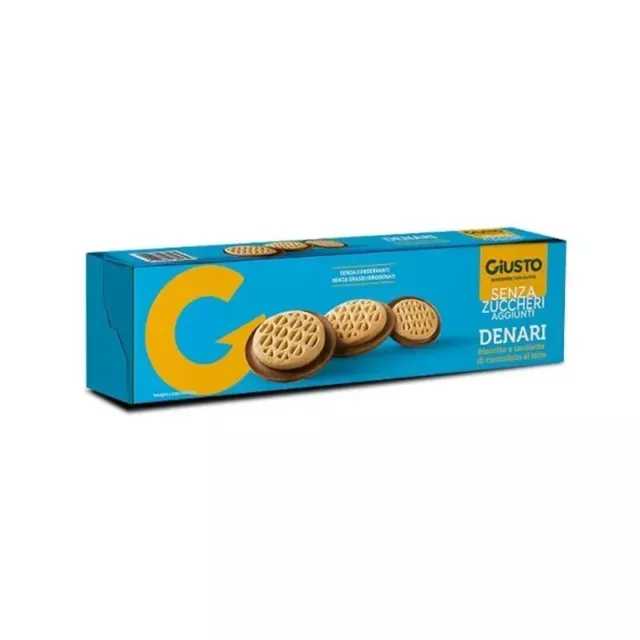 GIUSTO Denari - Cookies With Milk Chocolate 120 G