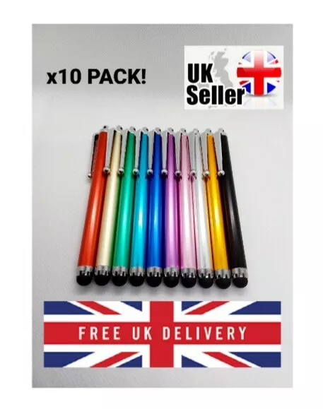 x10 PACK STYLUS PENS TOUCH SCREEN IPAD SAMSUNG TABLET IPHONE HUAWEI PHONE BUNDLE