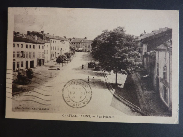 CHATEAU SALINS Moselle CPA 57 rue poincaré