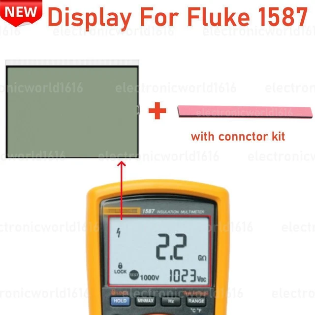 For Fluke 1587 Digital Insulation Multimeter LCD Display Screen Replace Part NEW
