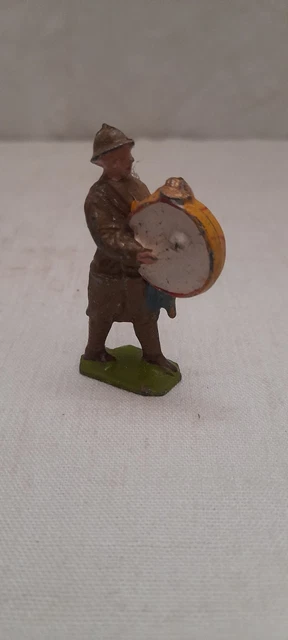 WW1 Soldat de plomb creux Fanfare Poilu joueur de saxophone