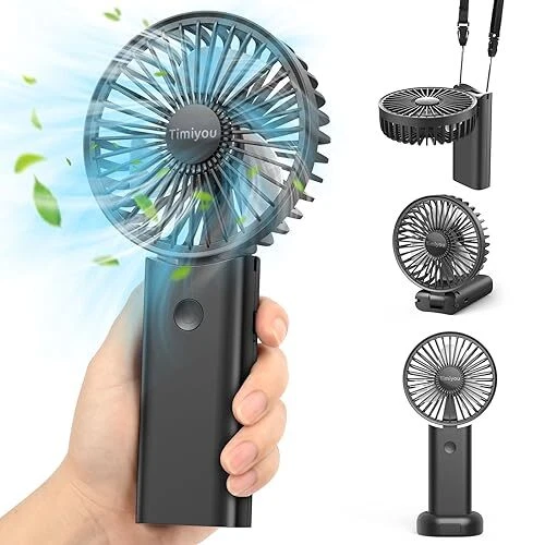Mini Ventilateur à main USB Ventilateur Rechargeable de Poche 3 Vitesse du Ve...