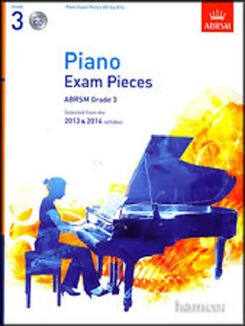 Piano Exam Pieces Grade 3 2013-2014 Syllabus Book CD Sheet Music ABRSM