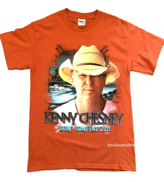 Vintage Kenny Chesney Goin' Coastal 2011 Tour Concert Music T-Shirt Adult Size S