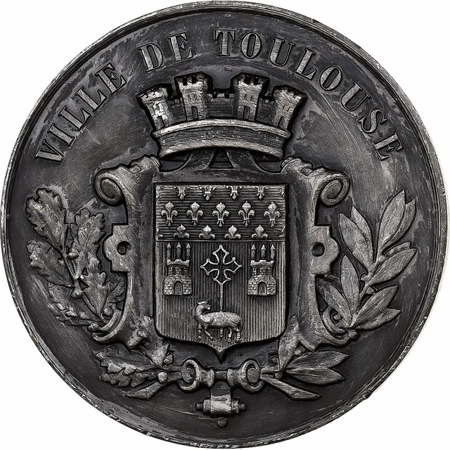 Médaille Chambre De Commerce De Toulouse – 250 Ans – 1953 – Bronze – Signée Guiraud