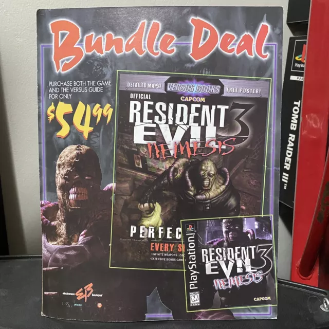 PlayStation 1 Resident Evil 3 Counter Standee EB Exclusive PS1 Display Sign