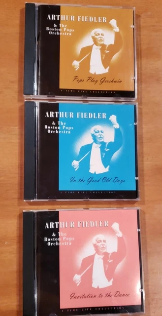 ARTHUR FIEDLER & THE BOSTON POPS: lot of 3 cds TIME-LIFE
