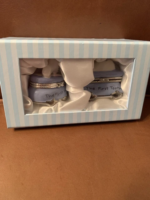 Baby Boy Keepsake Boxes First Tooth First Haircut