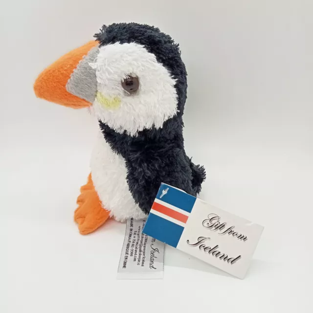 Puffin A Gift From Iceland 5" Soft Toy Plush Beanie Comforter with TAG