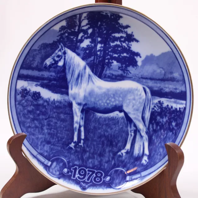 Paul T. Christensen Hesteplatte Denmark Blue Horse 1978 Danish Import Galleries
