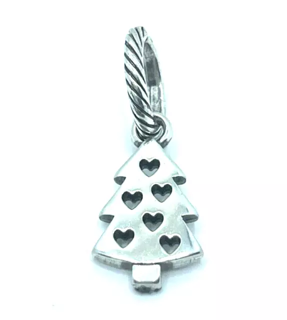 Brighton Christmas Tree Hearts Ornaments Happy Holidays Merry Silver Charm NWOT