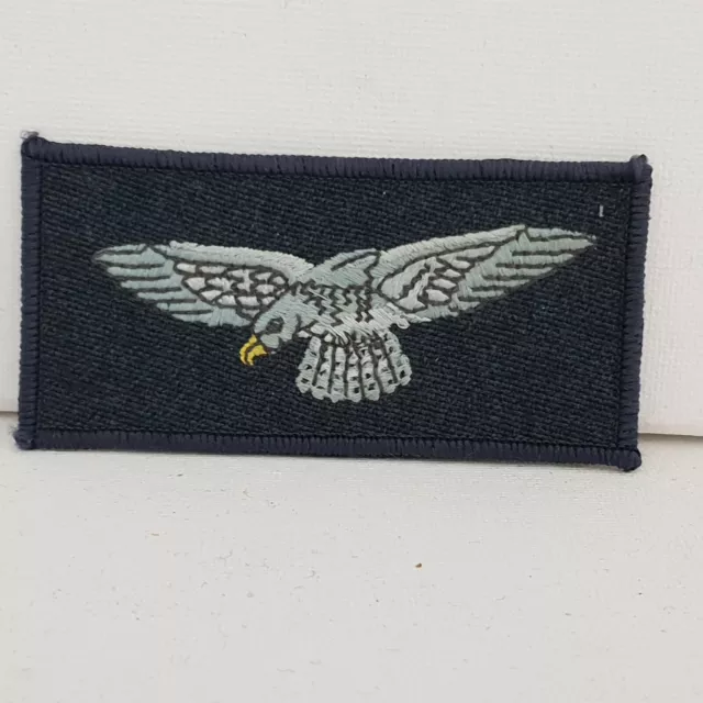 RAF Arm Eagle left  Merrowed Edge Pattern On Blue Grey Embroidered Air