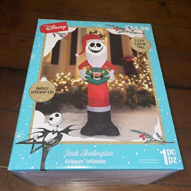 JACK SKELLINGTON NIGHTMARE Before Christmas AIRBLOWN INFLATABLE Disney