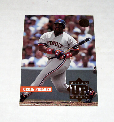 1994 Leaf Clean Up Crew 5 Cecil Fielder  Tigers $.99 Shipping!